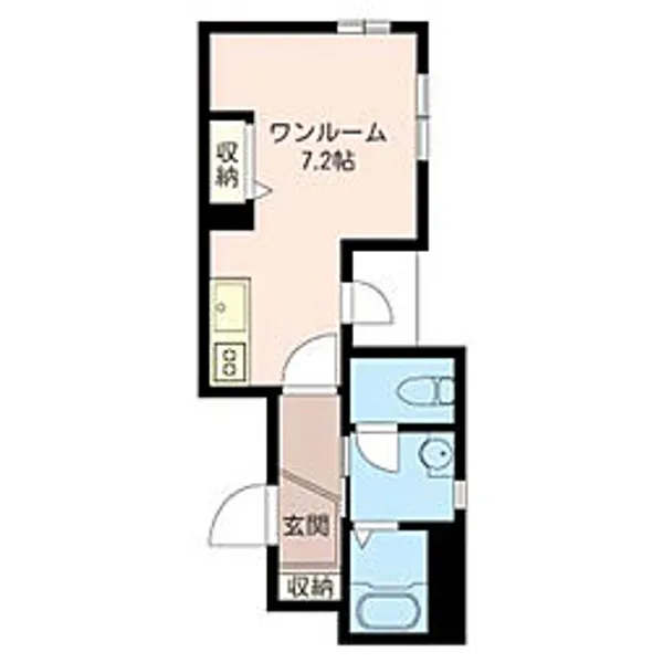 1Rの間取り画像