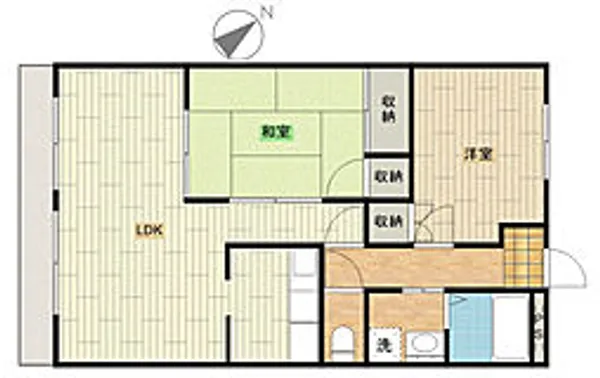 鶴瀬西口サンライトマンション【8階】の間取り