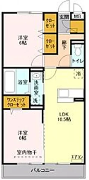 ボヌール【3階】の間取り