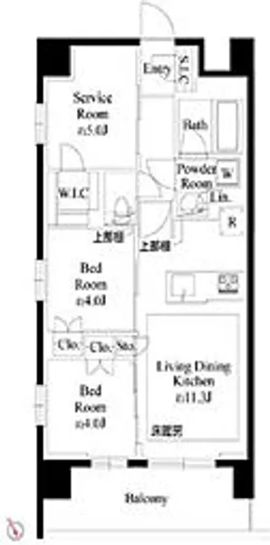 プレシス上福岡【201号室号室】の間取り