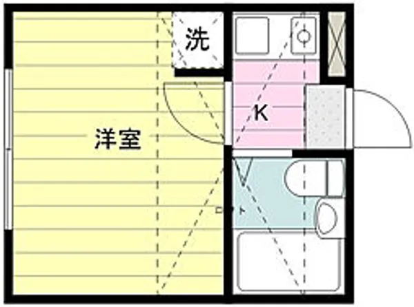 1Kの間取り画像