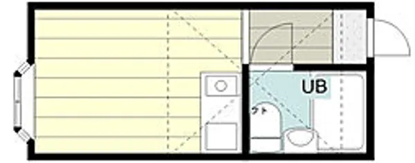 サンライズ鶴瀬【1階】の間取り