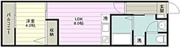 アリビオ上福岡【3階】の間取り