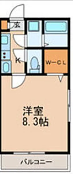 K´s city 鶴瀬【1階】の間取り