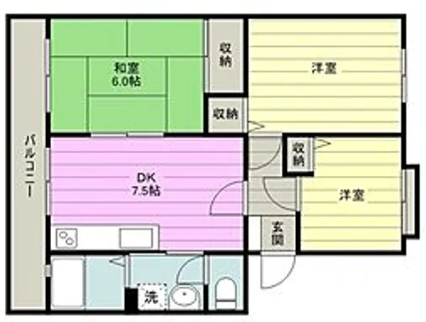 アメニティーふじみ野【3階】の間取り