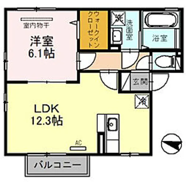 エスペランスII【2階】の間取り