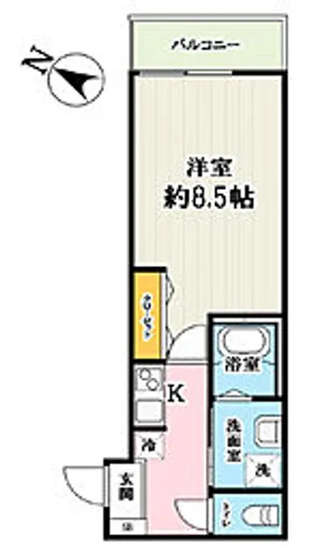 サニーグラース【1階】の間取り