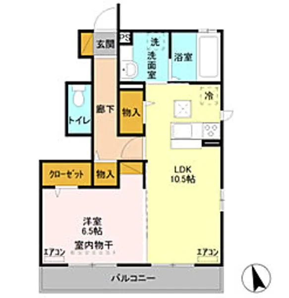 シャインアイリスII【1階】の間取り