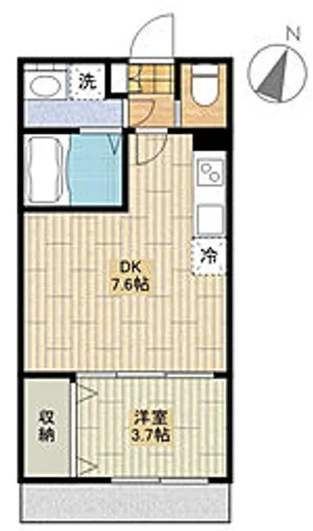 PLAISANT VILLA 上福岡【3階】の間取り