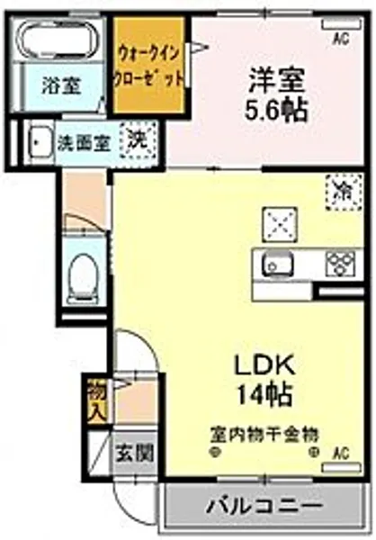 サンメゾンM’S【1階】の間取り