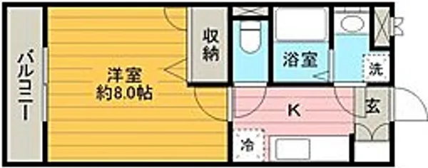 フローレンスFG【1階】の間取り