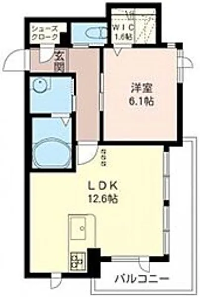 クレスティーク【1階】の間取り