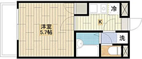 メゾン・ド・フルー五番館【2階】の間取り