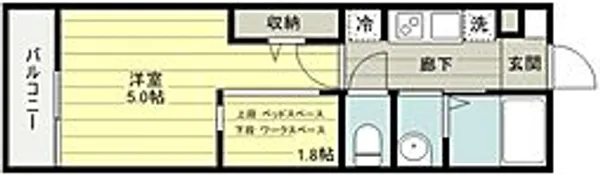 ヴィラージュ【2階】の間取り