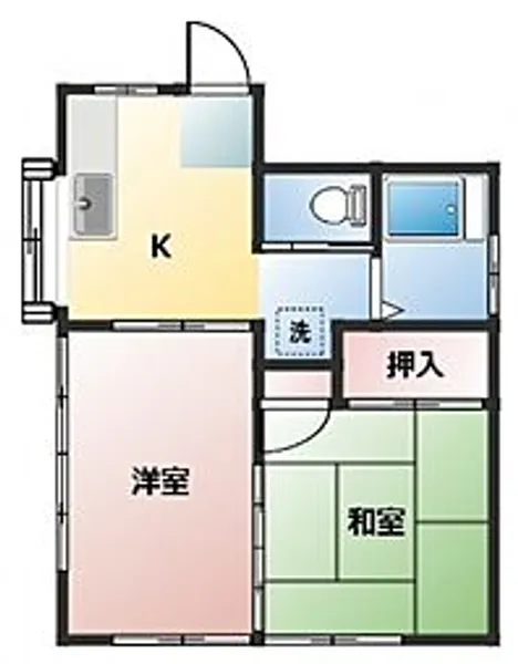 フォレストナエタワ上福岡【101号室号室】の間取り