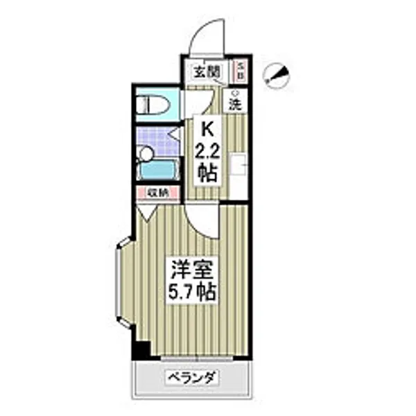 藤原町マンション【2階】の間取り