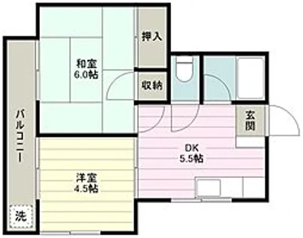 リバティハイツ【2階】の間取り