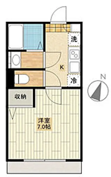 エフプレスト岸町【2階】の間取り