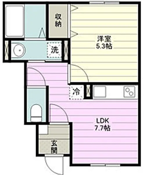 CLAIREA(クレア)【1階】の間取り