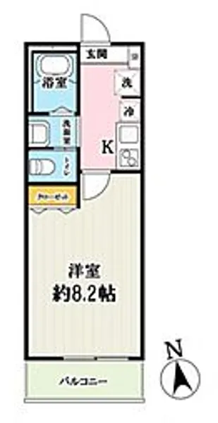 サクラテラス富士見【1階】の間取り