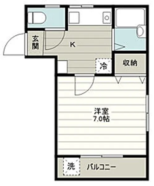 フルールふじみ野【1階】の間取り