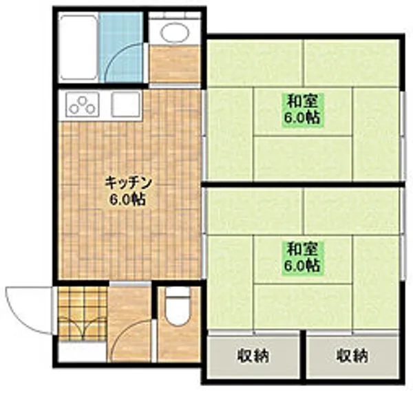 第二原コーポ【101号室号室】の間取り