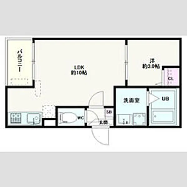 Jack sunashinden I【3階】の間取り