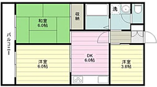 シャルルみずほ【2階】の間取り