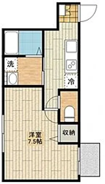 plumas北野【103号室号室】の間取り