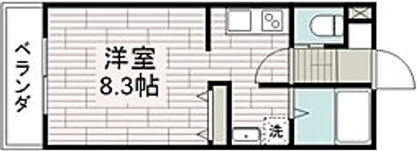 クオーレ【1階】の間取り