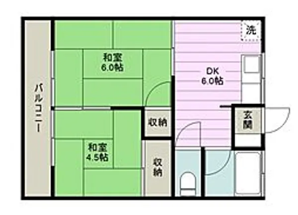 コーポ峰【2階】の間取り