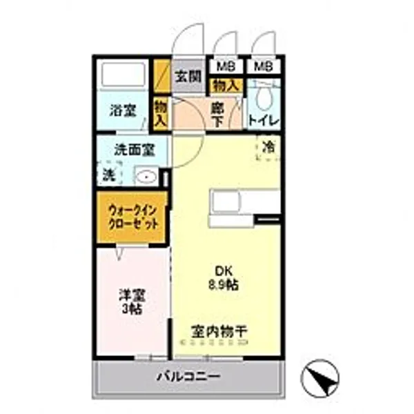 ソラーレ【2階】の間取り