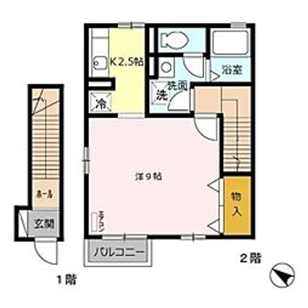シュテルン上福岡【2階】の間取り