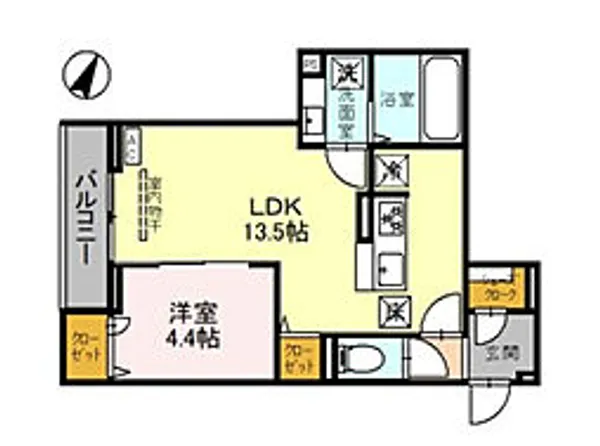 D-Sereno上福岡【302号室号室】の間取り