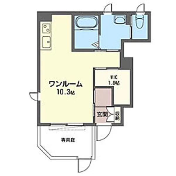 ヘリオス 志木本町【1階】の間取り