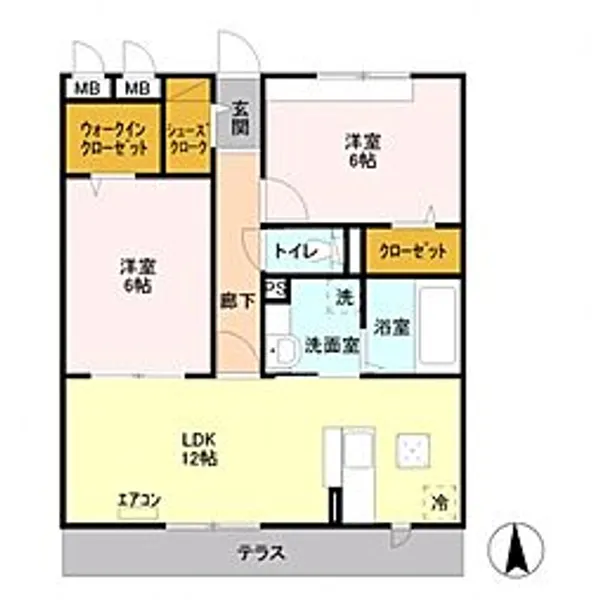 プレミアムベースI【2階】の間取り