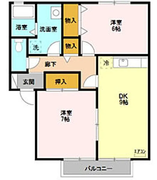 ロイヤルガーデンM B【1階】の間取り