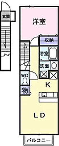 シャン エルンテ【2階】の間取り