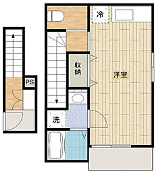 グランソフィア上福岡【201号室号室】の間取り
