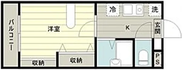 リバティハイツV【1階】の間取り
