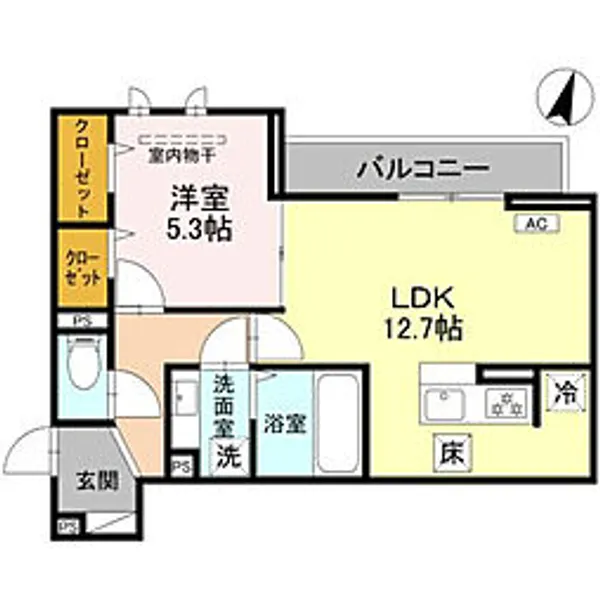 プレジール【1階】の間取り