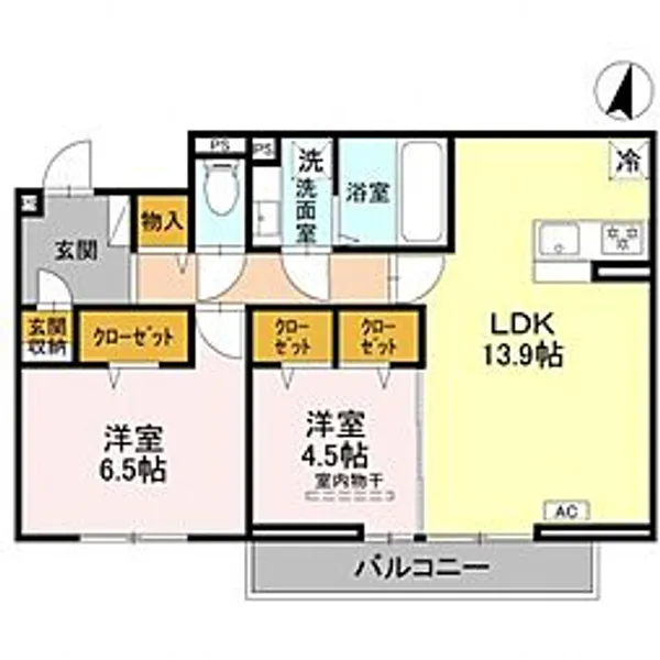 プレジール【3階】の間取り