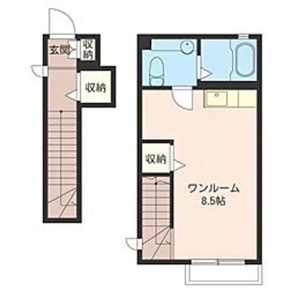 プランドール【2階】の間取り