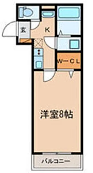 K’s city鶴瀬西【1階】の間取り