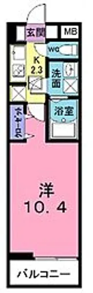 ルーモベルビ・トロア【3階】の間取り