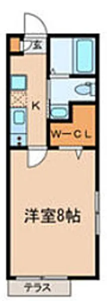 K´s city 鶴瀬【1階】の間取り