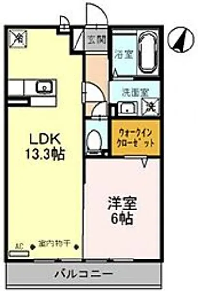 ハイム/f・クローバー【2階】の間取り