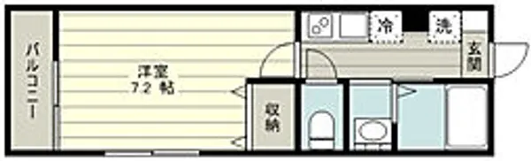 BEST STAGE鶴ヶ舞【1階】の間取り