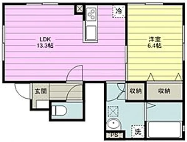 サリーレA【1階】の間取り