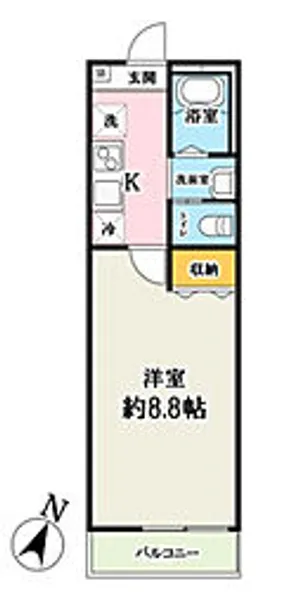 キャメル針ケ谷【3階】の間取り